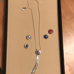 Magnolia and Vine necklace with 4 snaps